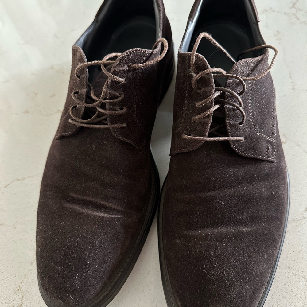 Men's Hugo Boss Brown Suede Dress Shoes